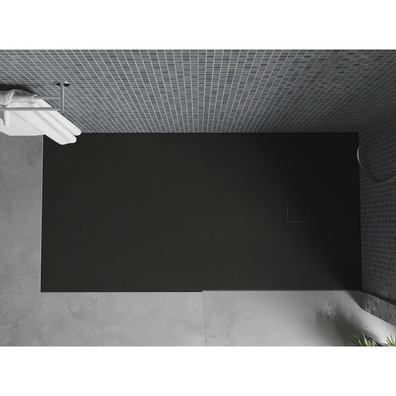 Mexen Bert brodzik prostokątny SMC 150 x 80 cm, czarny - 4K708015