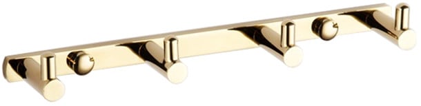 Mexen gancho cuádruple para toallas, dorado - 709164-50