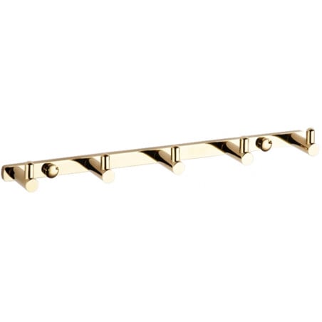 Mexen towel hook with five holders, gold - 709165-50
