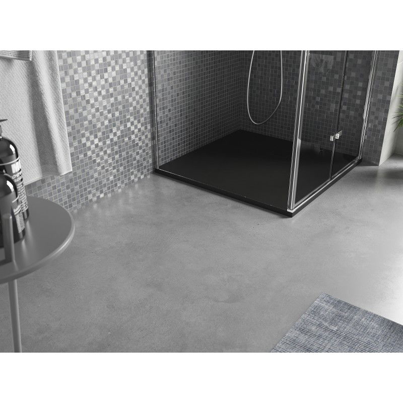Mexen Bert quadrateschen Duschtableau SMC 90 x 90 cm, schwaarz - 4K709090