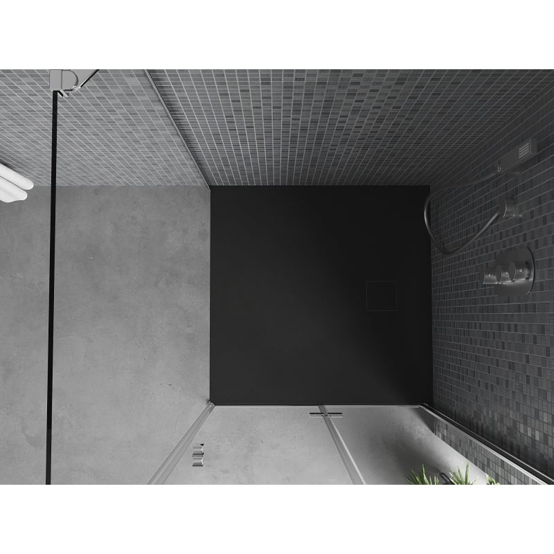 Mexen Bert četvrtasta tuš kada SMC 90 x 90 cm, crna - 4K709090