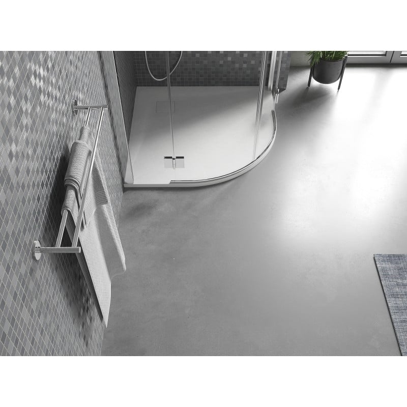 Mexen Bert semi-circular shower tray SMC 80 x 80 cm, white - 4KR108080