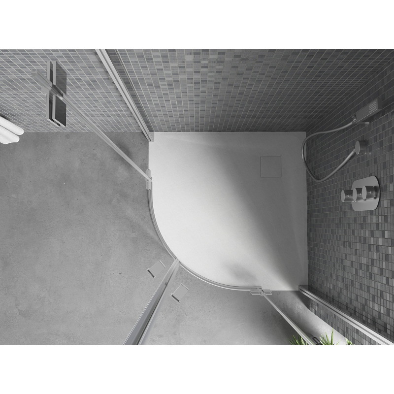 Mexen Bert poolringikujuline SMC dušialus 80 x 80 cm, valge - 4KR108080