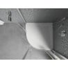 Mexen Bert receveur de douche demi-circulaire SMC 80 x 80 cm, blanc - 4KR108080
