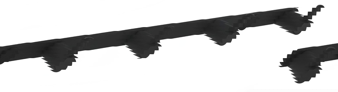 Mexen άγκιστρο για πετσέτα με πέντε στηρίγματα, μαύρο - 709165-70