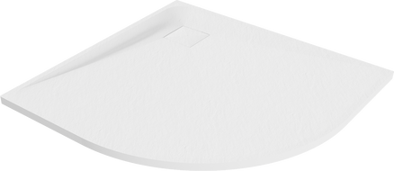 Mexen Bert halfronde douchebak SMC 90 x 90 cm, wit - 4KR109090