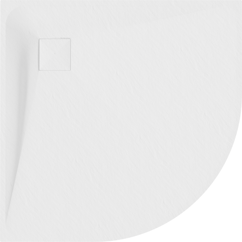 Mexen Bert semicircular shower tray SMC 90 x 90 cm, white - 4KR109090
