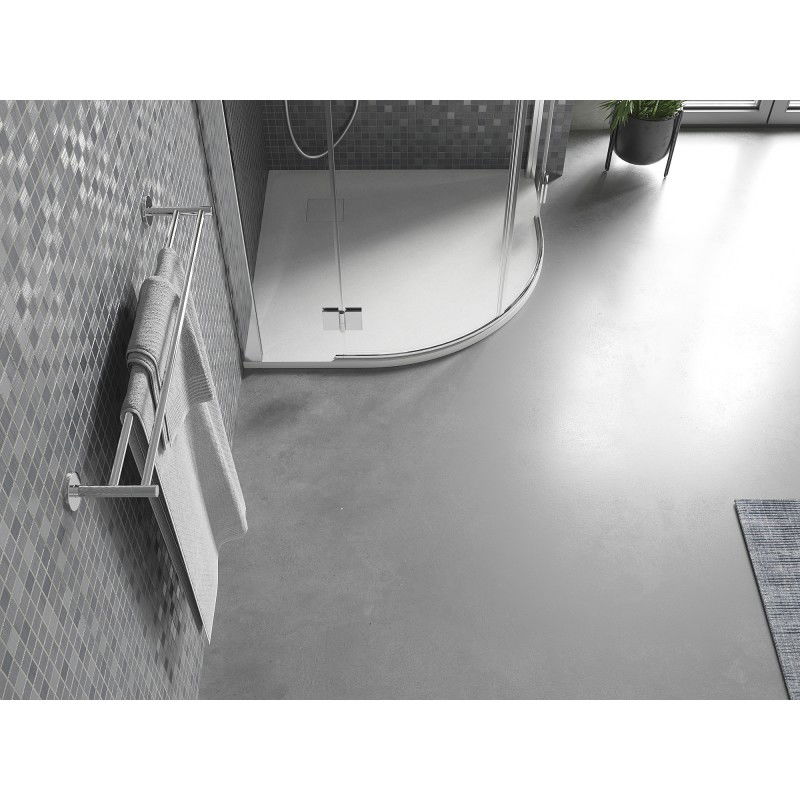 Mexen Bert Duschwanne halbkreisförmig SMC 90 x 90 cm, weiß - 4KR109090