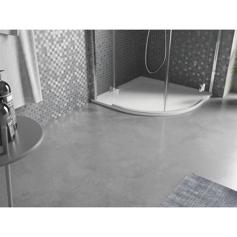 Mexen Bert semicircular shower tray SMC 90 x 90 cm, white - 4KR109090