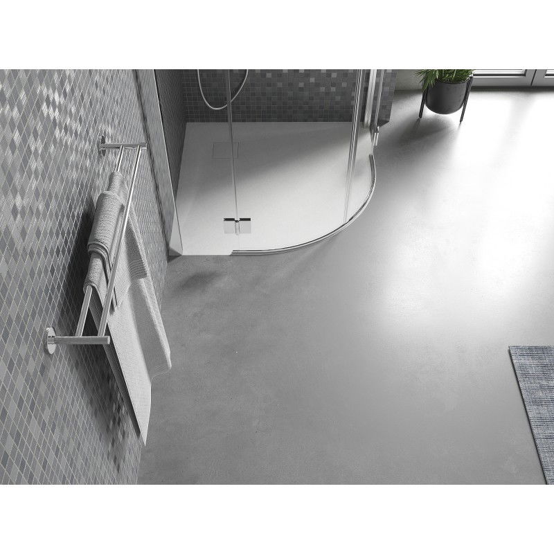 Mexen Bert ντουζιέρα ημικυκλική SMC 90 x 90 cm, λευκή - 4KR109090