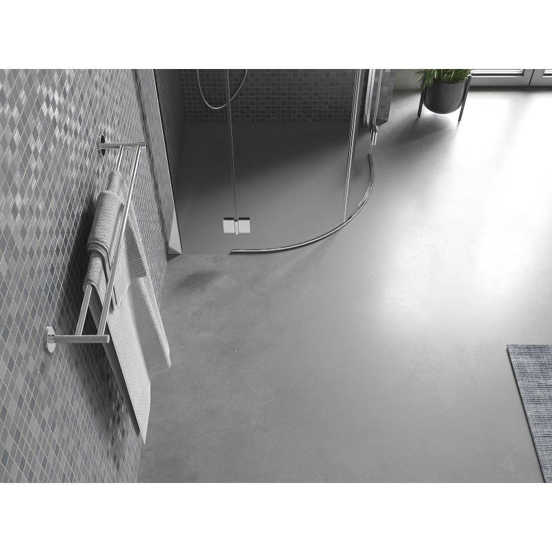 Mexen Bert plato de ducha semicircular SMC 90 x 90 cm, gris - 4KR619090