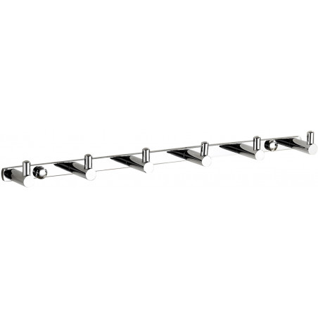 Mexen gancho para toalla con seis soportes, cromo - 709166-00