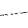 Mexen gancho para toalla con seis soportes, cromo - 709166-00