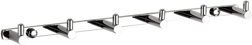 Mexen pyyhekoukku, jossa on kuusi pidikettä, kromi - 709166-00