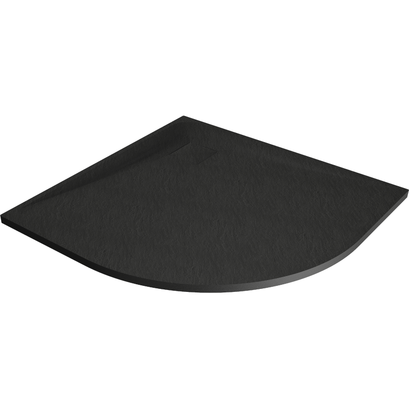 Mexen Bert brodzik półokrągły SMC 80 x 80 cm, czarny - 4KR708080