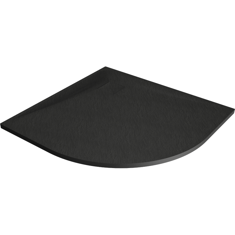 Mexen Bert puoliympyrän muotoinen SMC 90 x 90 cm suihkualusta, musta - 4KR709090