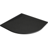 Mexen Bert puoliympyrän muotoinen SMC 90 x 90 cm suihkualusta, musta - 4KR709090