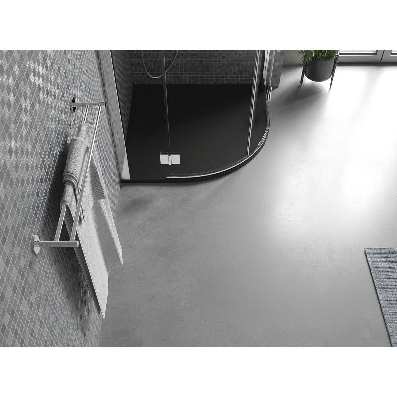 Mexen Bert semicircular SMC shower tray 90 x 90 cm, black - 4KR709090