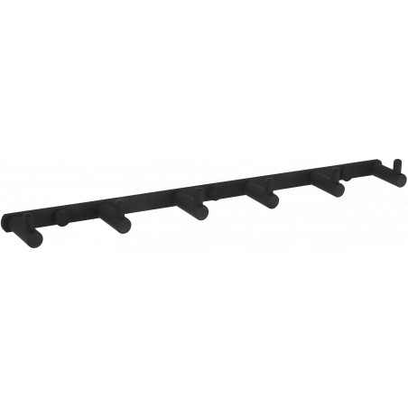 Mexen gancho para toalla con seis soportes, negro - 709166-70