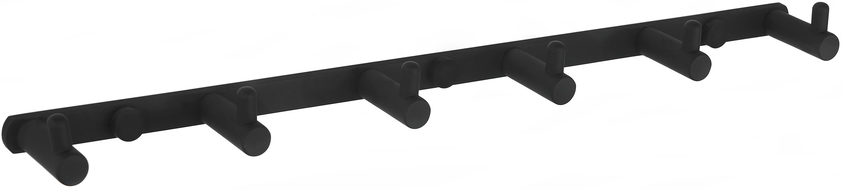 Mexen handdoekhaak met zes haken, zwart - 709166-70