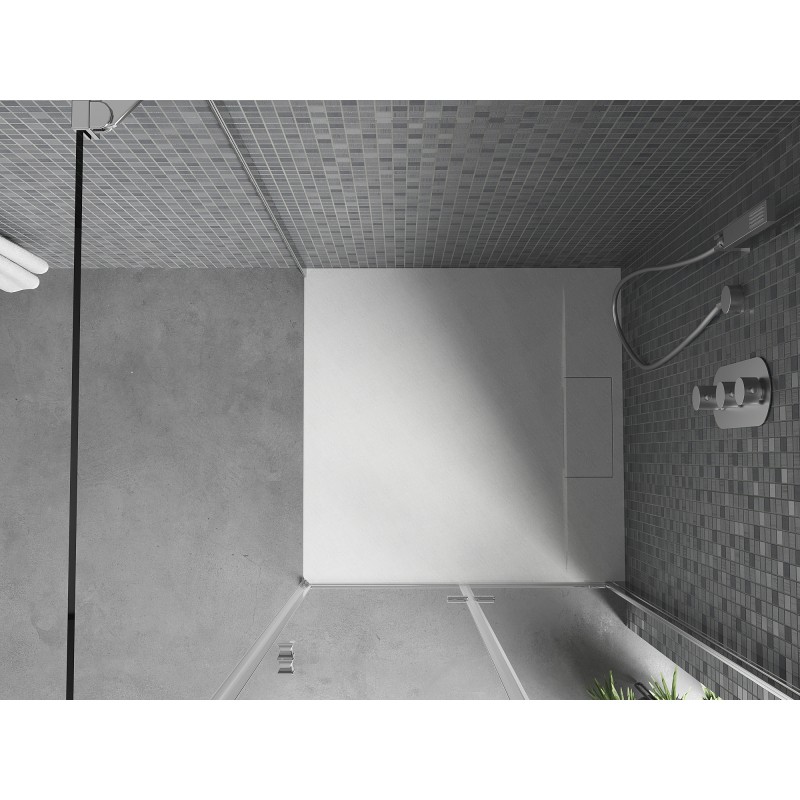Mexen Otto brodzik kwadratowy SMC 70 x 70 cm, biały - 4N107070