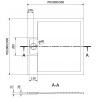 Mexen Otto Duschwanne SMC 70 x 70 cm, weiß - 4N107070