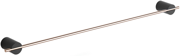 Mexen Aron suporte para toalhas, preto/ouro rosa - 7088124-67