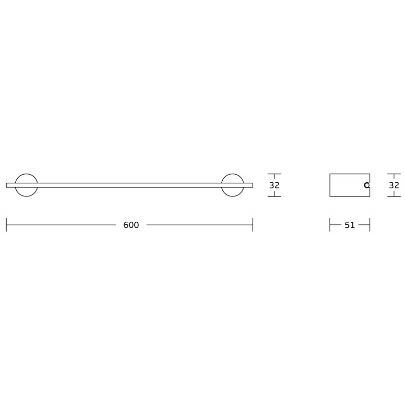 Mexen Aron toallero, negro - 7088124-70