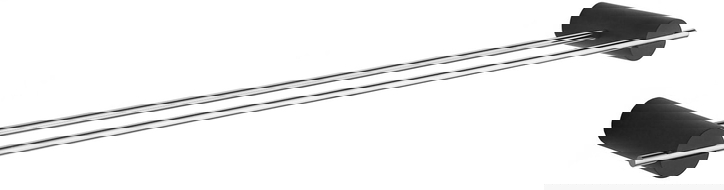 Mexen Aron divkāršs dvieļu turētājs, melns/hroms - 7088125-07