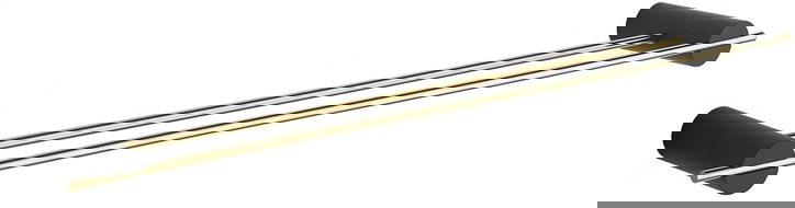 Mexen Aron doble toallero, negro/oro - 7088125-57