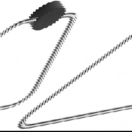 Mexen Aron suporte para toalhas, preto/cromado - 7088132-07