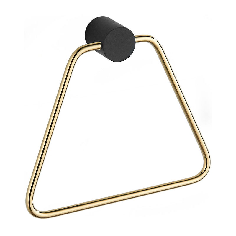 Mexen Aron appendiabiti per asciugamani, nero/oro - 7088132-57