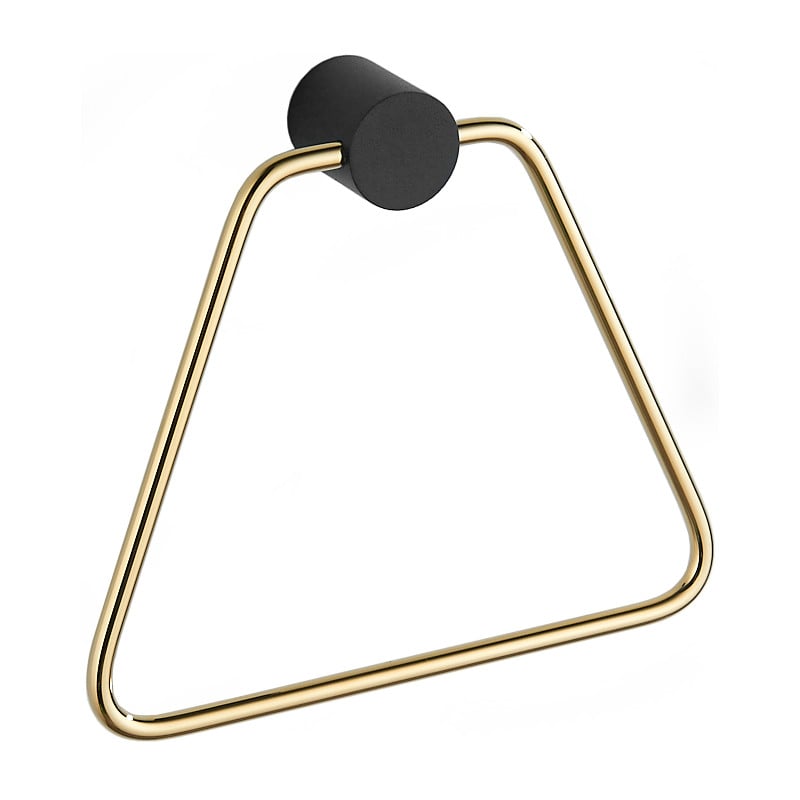 Mexen Aron handdukshållare, svart/guld - 7088132-57