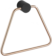 Mexen Aron suporte para toalhas, preto/ouro rosa - 7088132-67