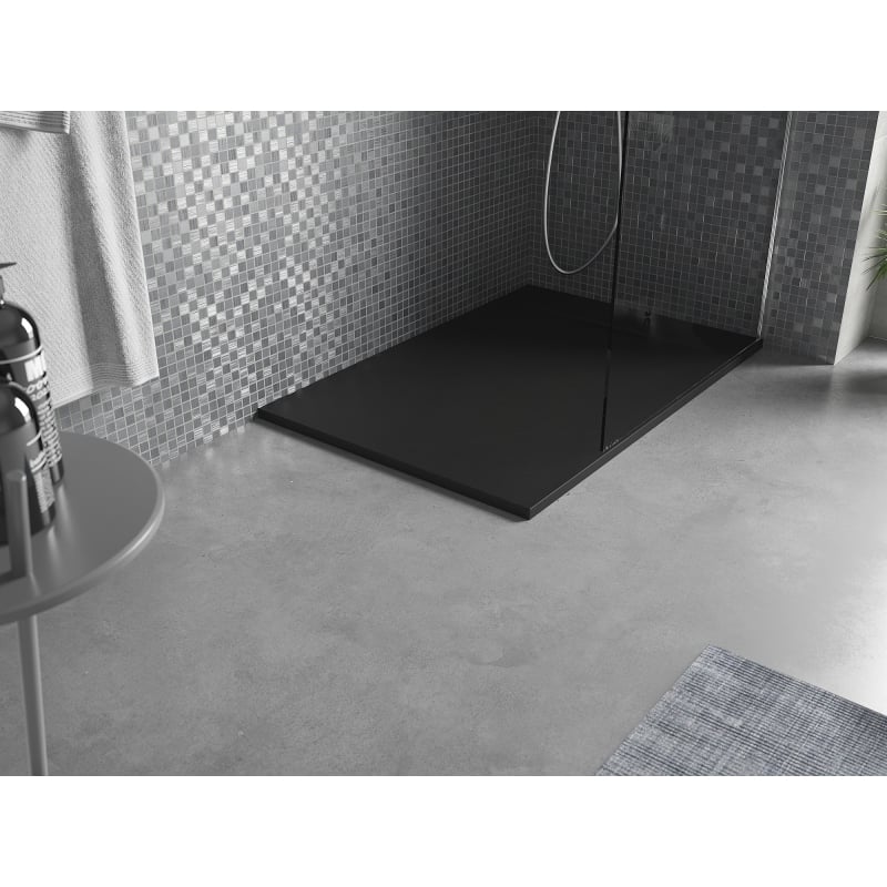 Mexen Otto ristkülikukujuline dušialus SMC 100 x 70 cm, must - 4N707010