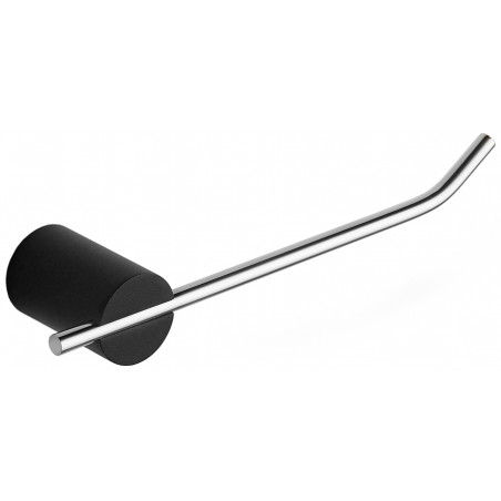 Mexen Aron toiletpapierhouder, zwart/chroom - 7088133-07