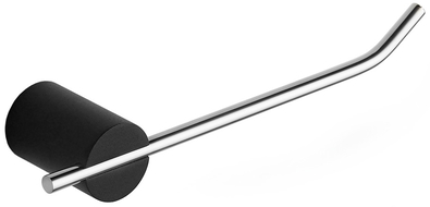 Mexen Aron porte-papier toilette, noir/chrome - 7088133-07