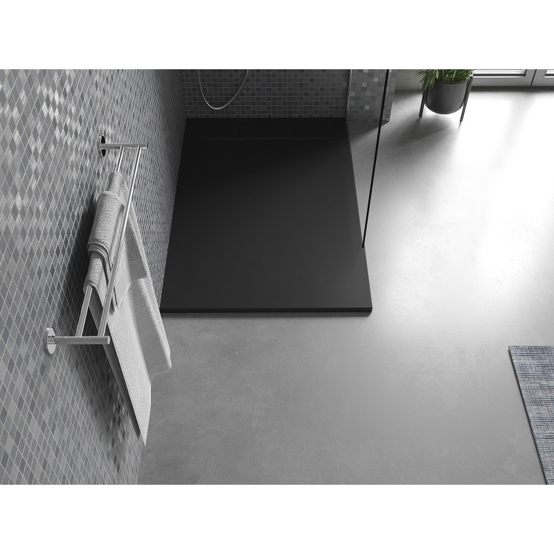 Mexen Otto ristkülikukujuline SMC dušialus 120 x 70 cm, must - 4N707012