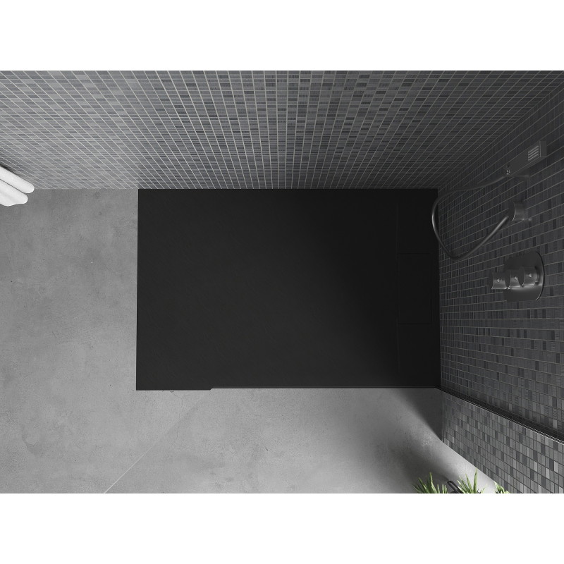 Mexen Otto ristkülikukujuline SMC dušialus 120 x 70 cm, must - 4N707012