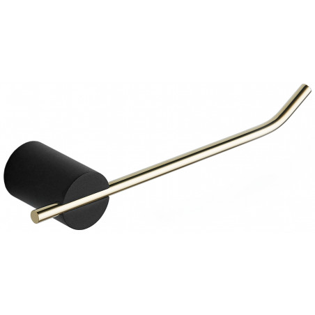 Mexen Aron support pour papier toilette, noir/doré - 7088133-57