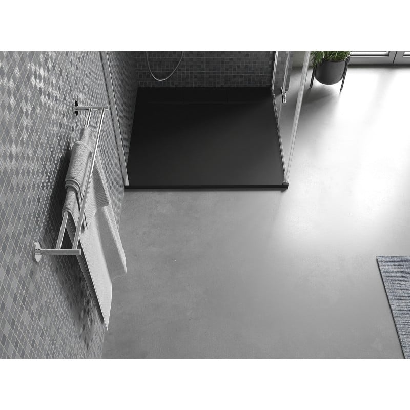Mexen Otto brodzik kwadratowy SMC 70 x 70 cm, czarny - 4N707070