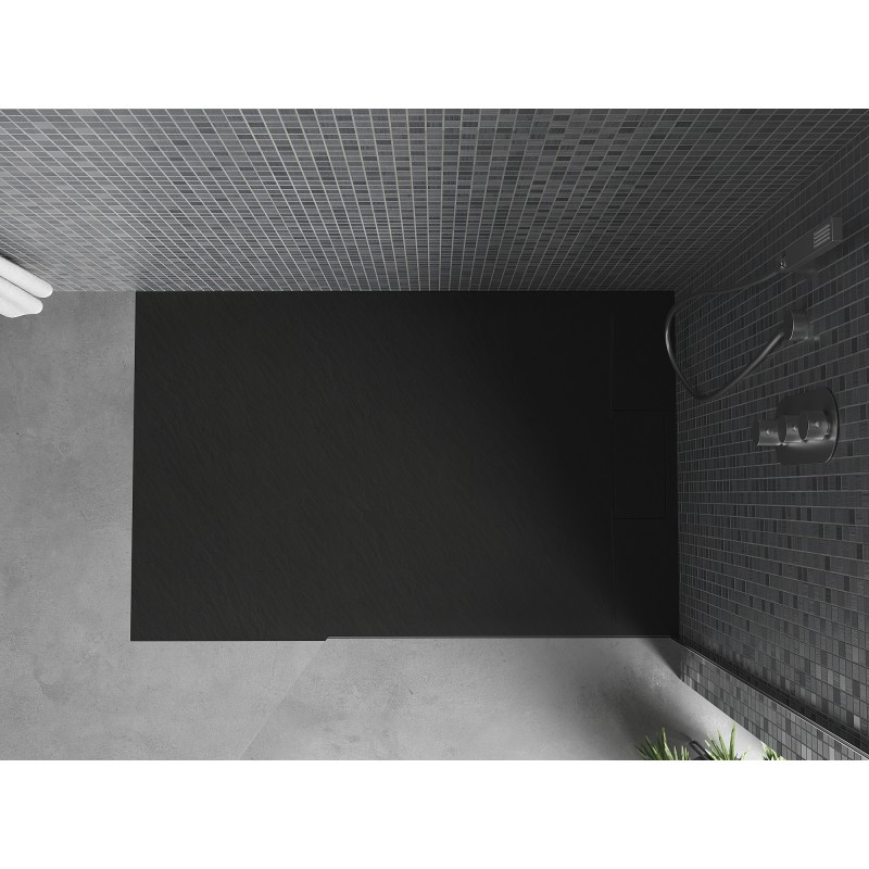 Mexen Otto brodzik prostokątny SMC 130 x 80 cm, czarny - 4N708013