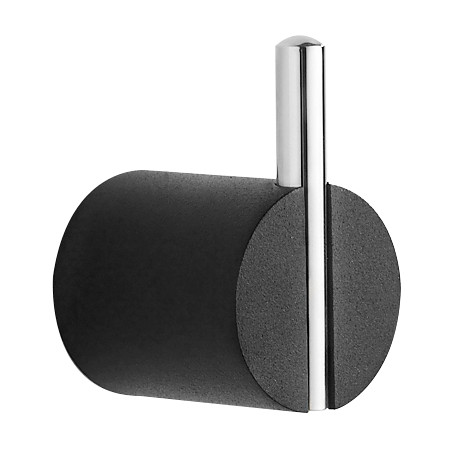 Mexen Aron gancho para toallas, negro/cromo - 7088135-07