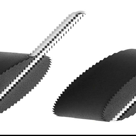 Mexen Aron Handtuchhaken, schwarz/chrom - 7088135-07