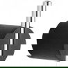 Mexen Aron Handtuchhaken, schwarz/chrom - 7088135-07