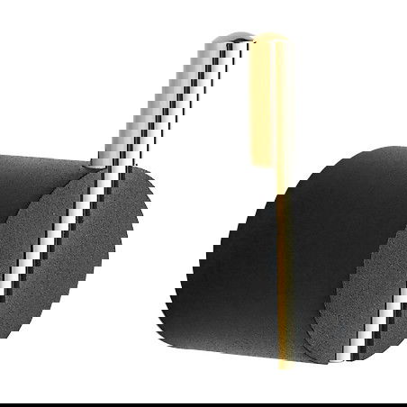 Mexen Aron gancho para toalla, negro/dorado- 7088135-57