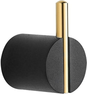 Mexen Aron Handtuchhaken, schwarz/gold - 7088135-57