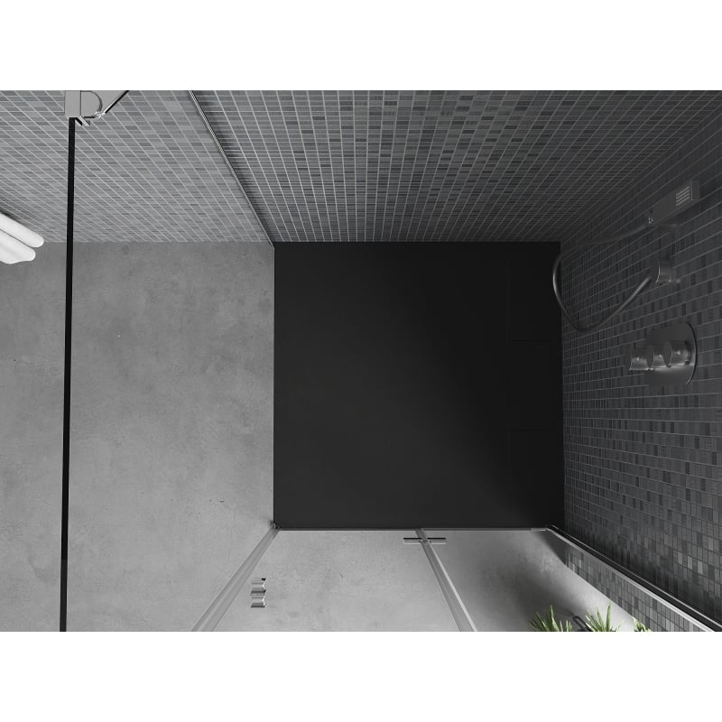 Mexen Otto kvadratna tuš kada SMC 90 x 90 cm, crna - 4N709090