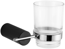 Mexen Aron vaso para cepillos de dientes, negro/cromo - 7088138-07