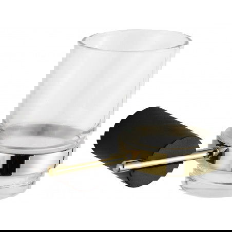 Mexen Aron copo para escovas de dentes, preto/dourado - 7088138-57